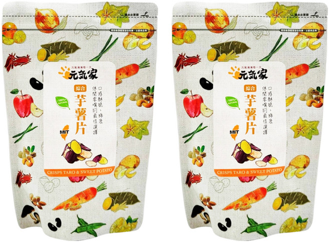 元氣家 綜合芋薯片, 80g, 2包