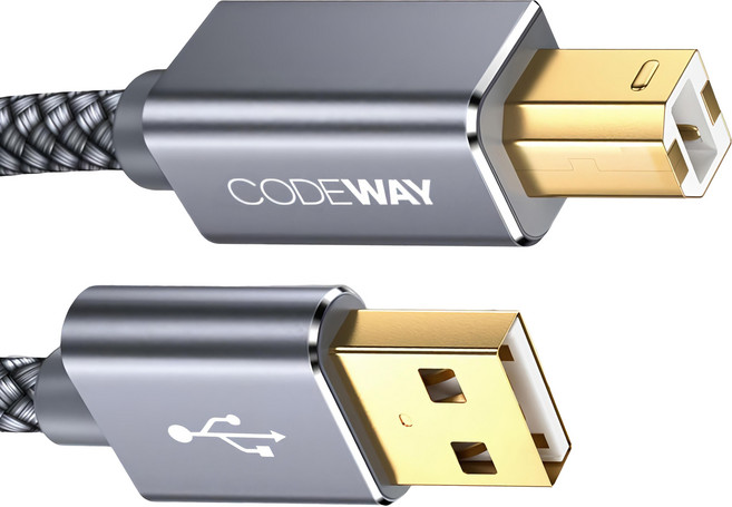 CODEWAY USB 2.0 印表機線 A to B 傳輸線, 1條, 1.5m