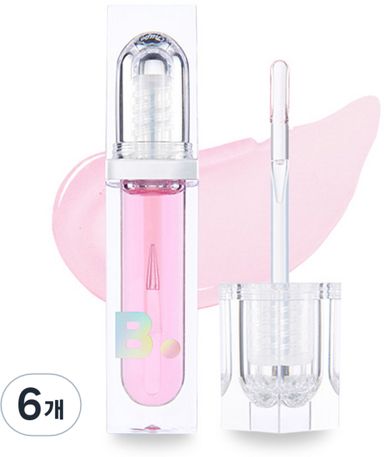 바닐라코 볼륨 립 플럼퍼 맥시, 클리어 핑크, 3.8ml, 6개