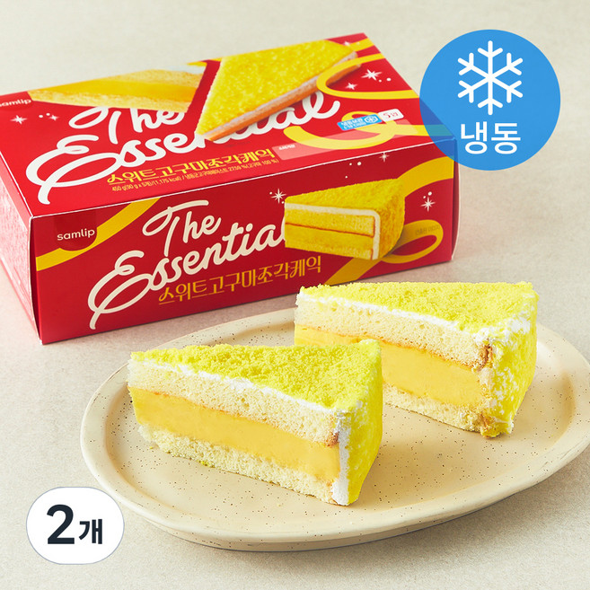 삼립 스위트 고구마 조각케익 5개입 (냉동), 450g, 2개