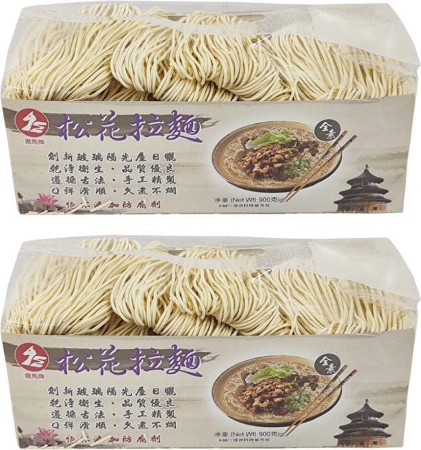 鷹馬牌 松花拉麵 細麵, 900g, 2包