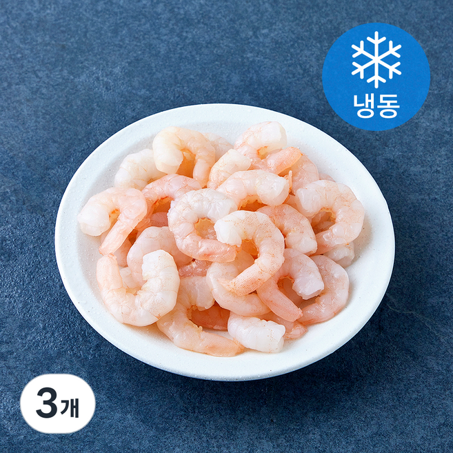 The더착한 자숙 새우살 (냉동), 3개, 500g(91~110마리)