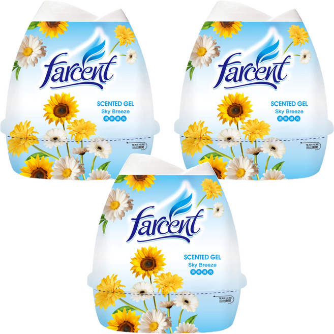 farcent 花仙子 清新晨光花語香膏, 200g, 3個