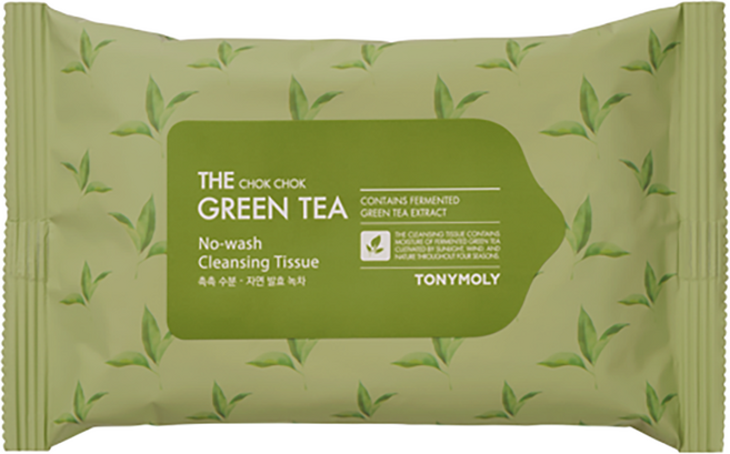 토니모리 더촉촉 그린티 노워시 클렌징 티슈, 20매입, 1개