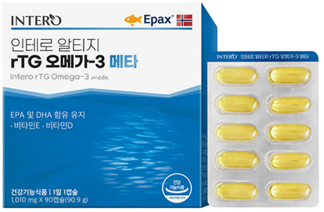인테로 알티지 rTG 오메가 3 메타, 90정, 1개