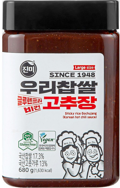 Jinmi Foods 韓國糯米辣椒醬, 680g, 1個