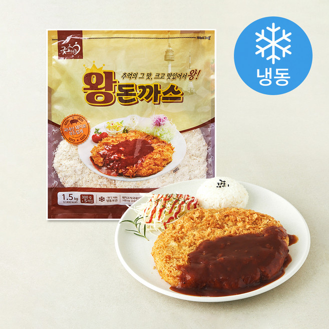 굿프랜즈 왕돈까스 (냉동), 1.5kg, 1개