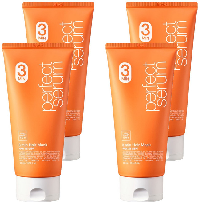미쟝센 퍼펙트 3분 살롱 헤어팩, 300ml, 4개