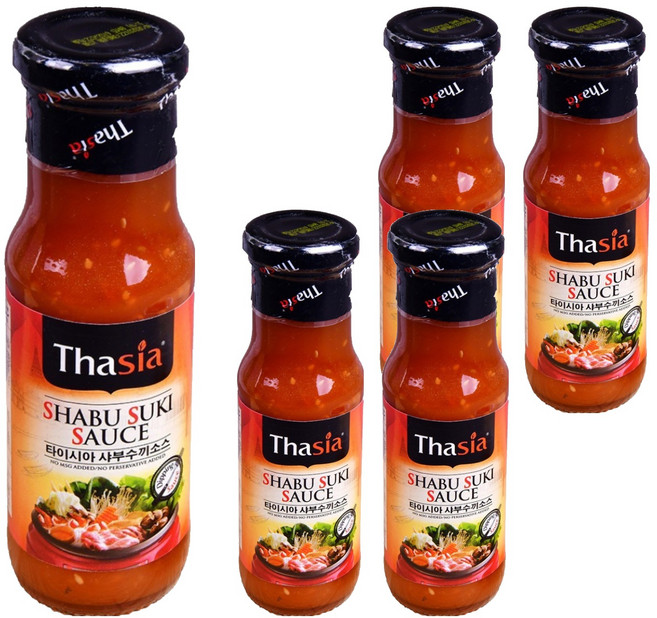 타이시아 샤부수끼 소스, 170g, 5개