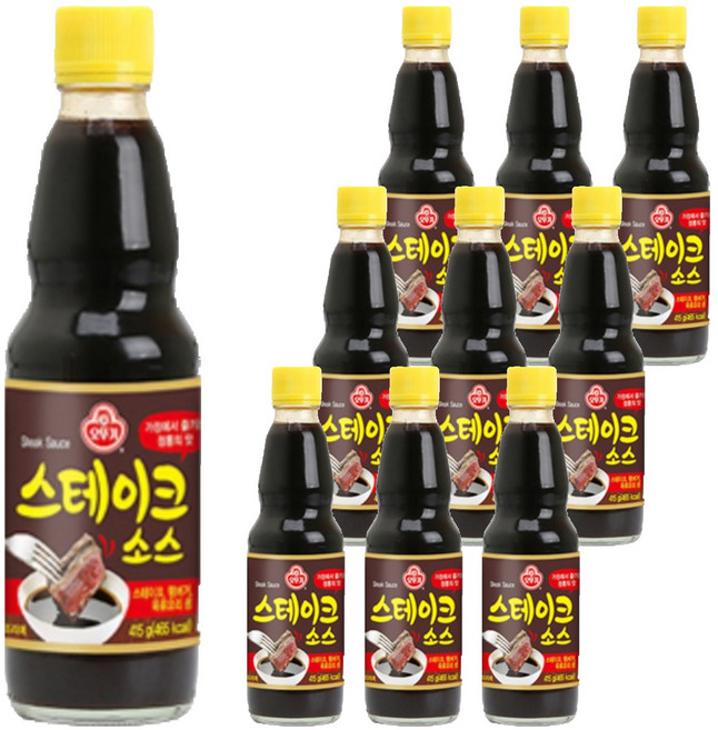 오뚜기 스테이크 소스, 415g, 10개