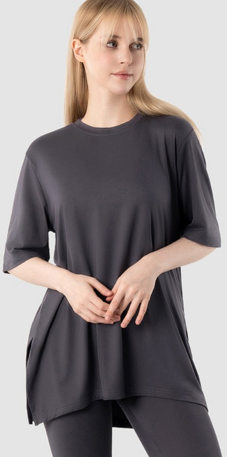 아르메데스 여성용 피치터치 오버핏 옆트임 반팔 티셔츠 AR-239