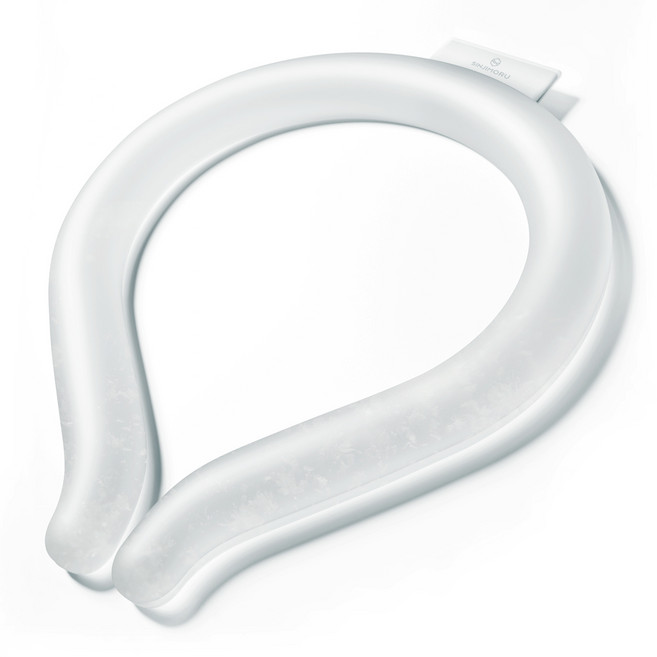 신지모루 남녀공용 냉각 쿨링 아이스 넥밴드, 화이트, 1개