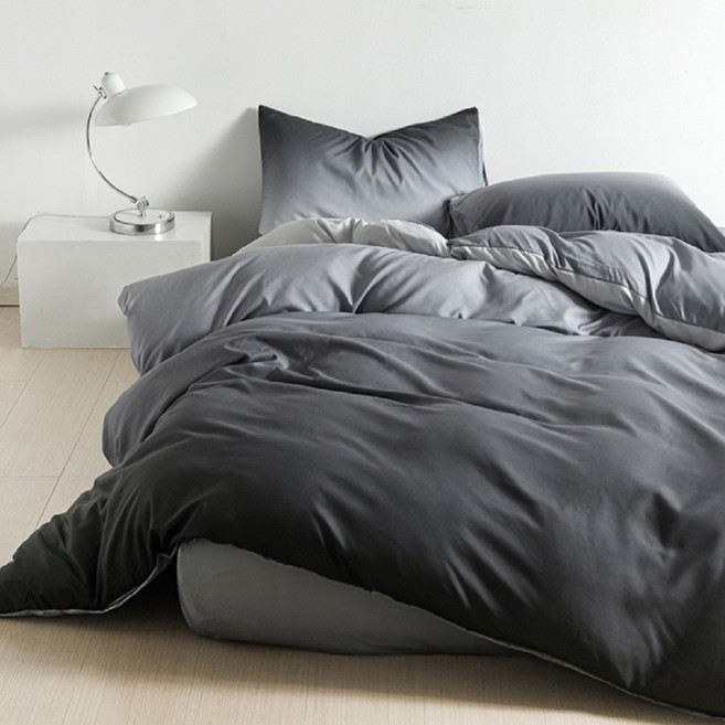 寢室安居 日式柔絲絨床包枕套3件組