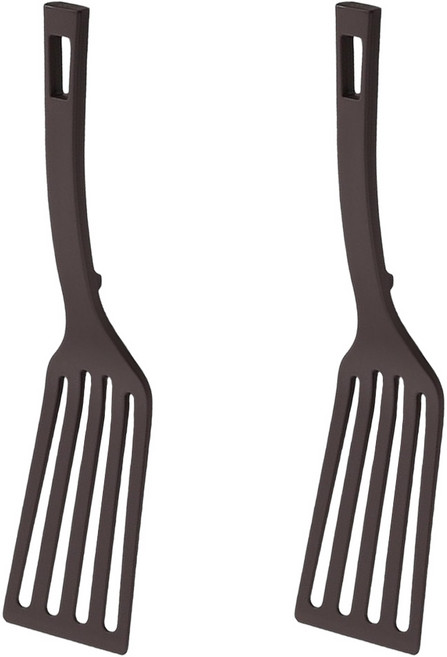 日本製 尼龍廚具 漏鏟 37g, 棕色, 2支