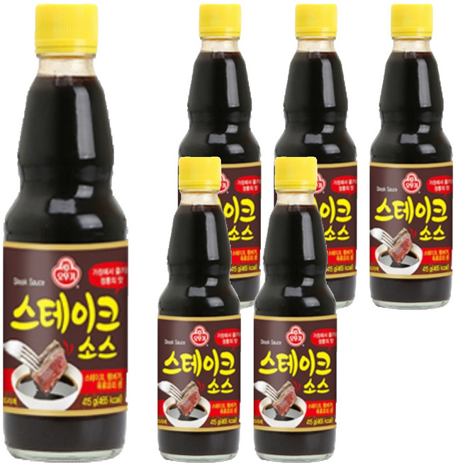 오뚜기 스테이크 소스, 415g, 6개