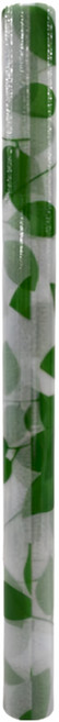 WE CHAMP 無膠玻璃靜電貼 - 綠葉 45*200cm PVC材質, 1個