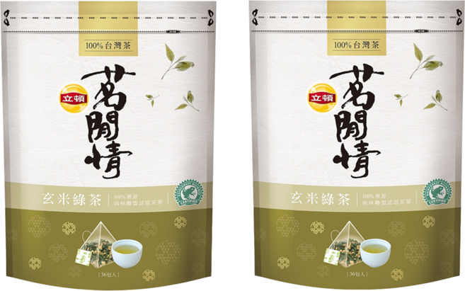 Lipton 立頓 茗閒情玄米綠茶包, 1.6g, 36包, 2袋