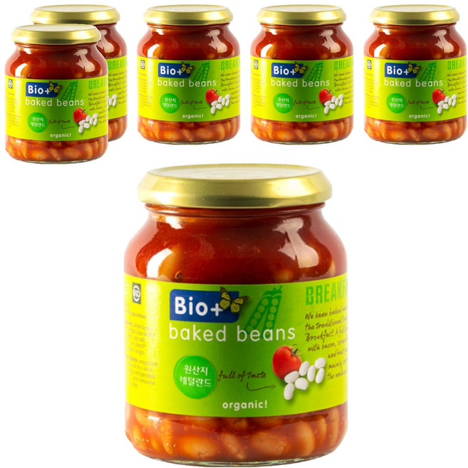 발투센 유기농 베이크드빈, 360g, 6개