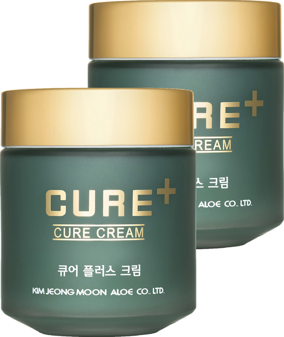 김정문알로에 큐어 플러스 크림, 80g, 2개