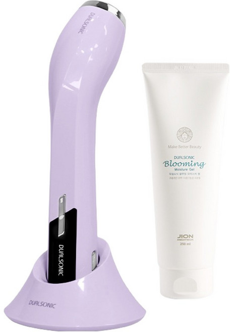 듀얼소닉 맥시멈 고주파 미용기기 + 블루밍 모이스처 젤 1P, JOMT-AH-18A, 퍼플