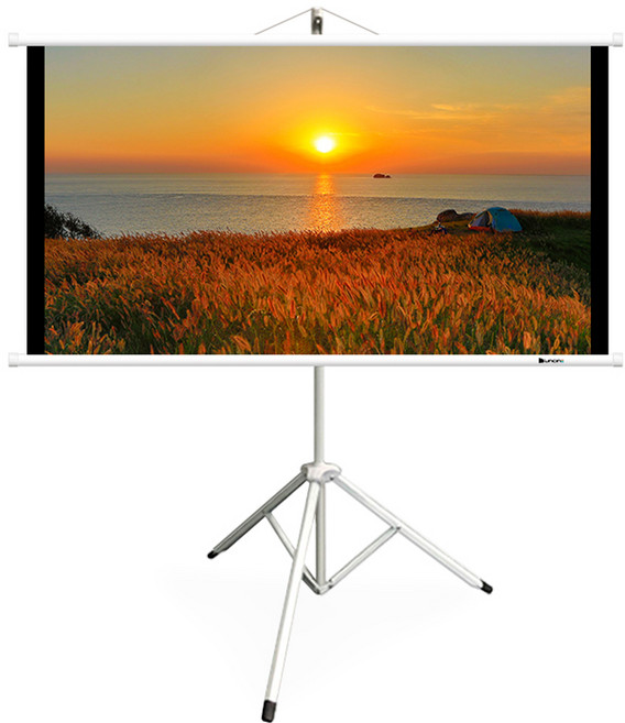 윤씨네 스크린 심플 족자스크린 화이트 삼각대포함 16:9 1771 x 996 mm, YJH-080