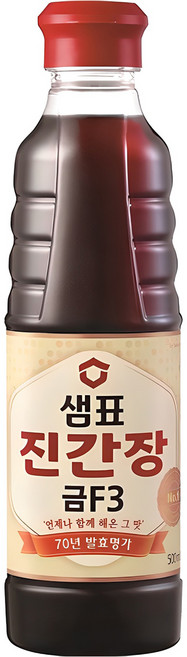 샘표 진간장 금F3, 500ml, 1개