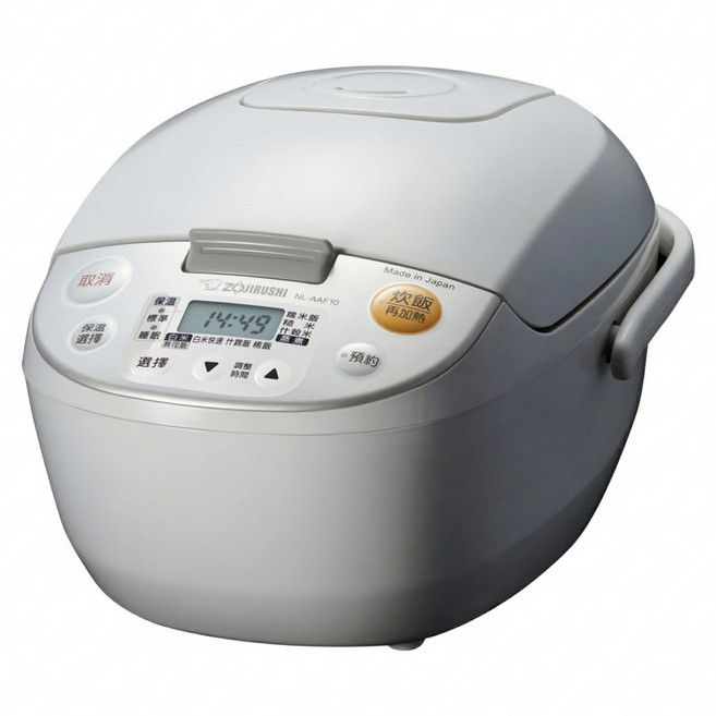 ZOJIRUSHI 象印 黑金剛厚釜 微電腦電子鍋 日本製 6人用, NL-AAF10, 白色, 1台