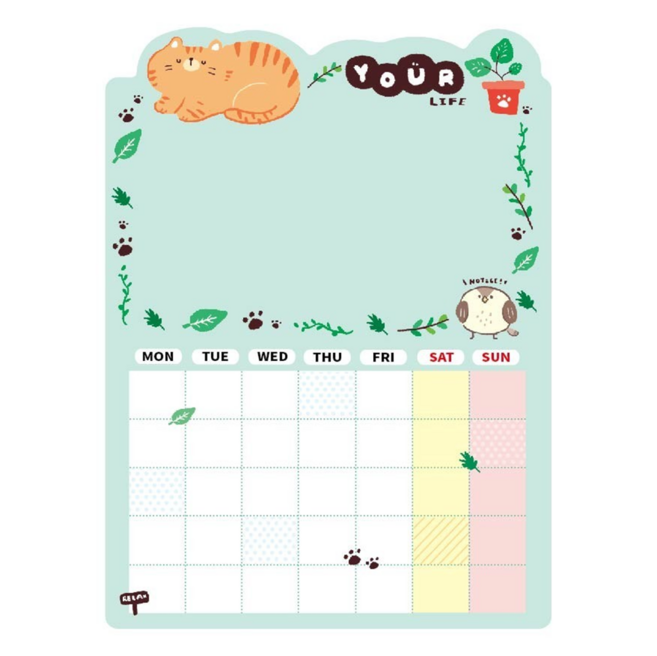 CCHING 青青文具 簡單生活 軟磁留言板 自然綠, 軟磁、紙