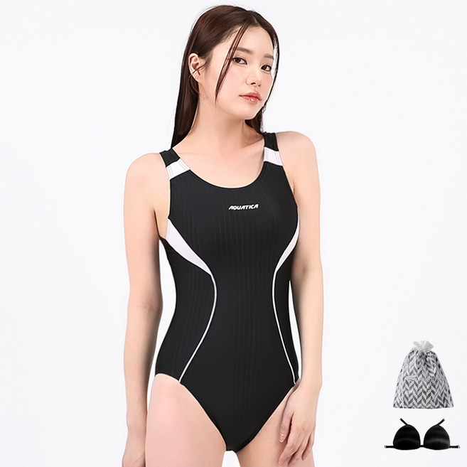 아쿠아티카 원피스 수영복 3종세트