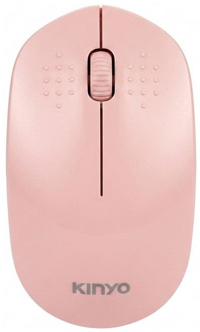 Kinyo 2.4GHz 無線靜音滑鼠, GKM-913, 粉色