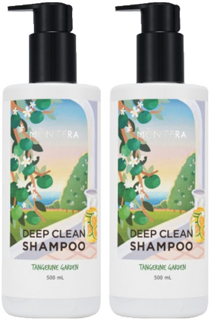 몽프라 딥 클린 샴푸 탠저린가든, 500ml, 2개