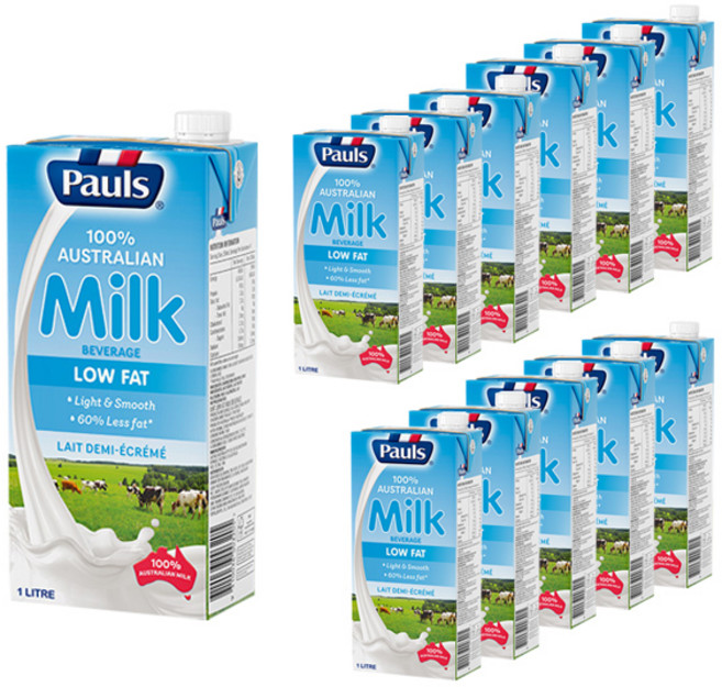 폴스 저지방 우유, 1L, 12개