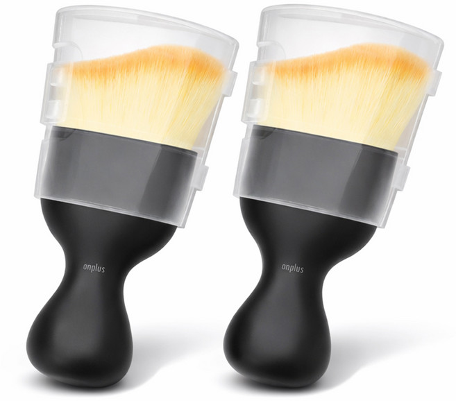 앙플러스 차량 미니 먼지 털이 제거 브러쉬, 혼합색상, 2개