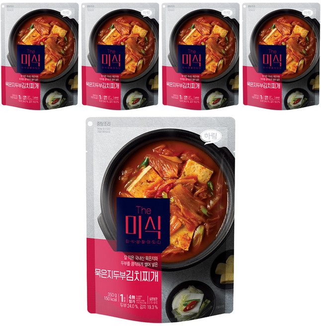 더미식 묵은지두부김치찌개, 350g, 5개