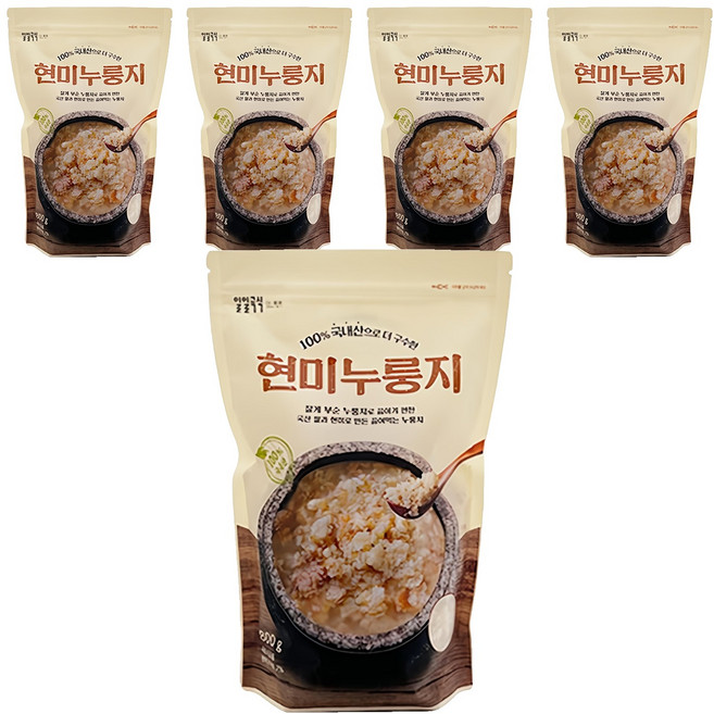 현미누룽지, 800g, 5개