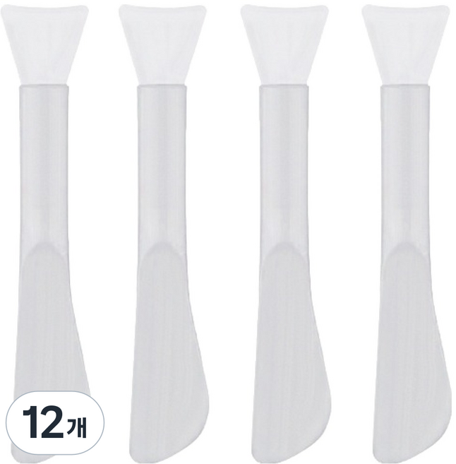 피키픽스 워시오프 실리콘 팩 브러쉬, 12개, 화이트