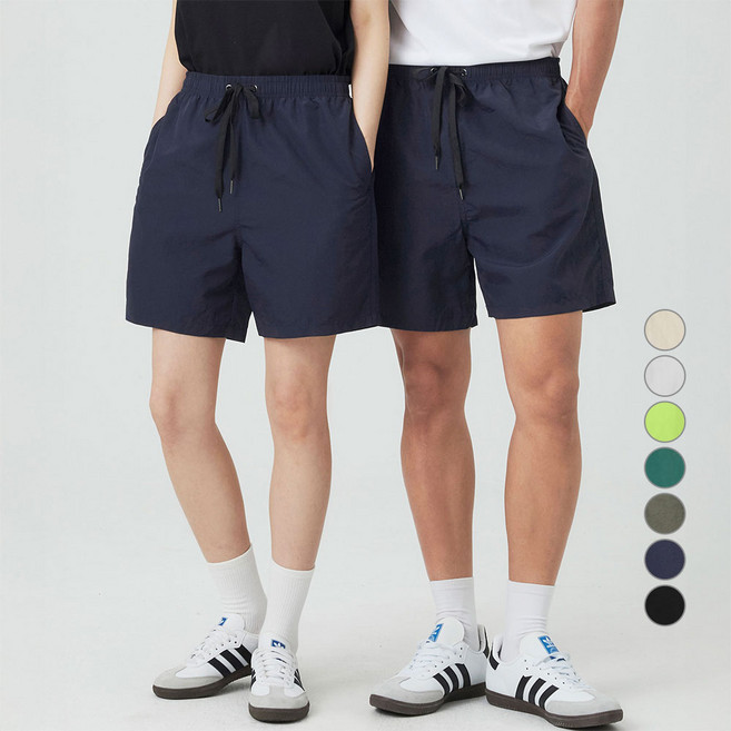 캐럿 남녀공용 이지웨어 나일론 우븐 쇼츠 반바지