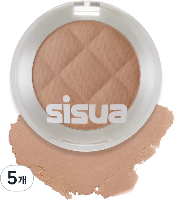 시수아 버터 와플 도우 블러셔 8g, NO 3 허니 우롱, 5개 - 쿠팡