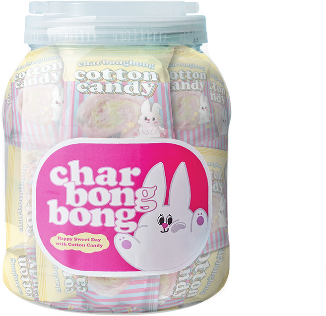 샤르봉봉 한입 솜사탕 15p, 60g, 1개