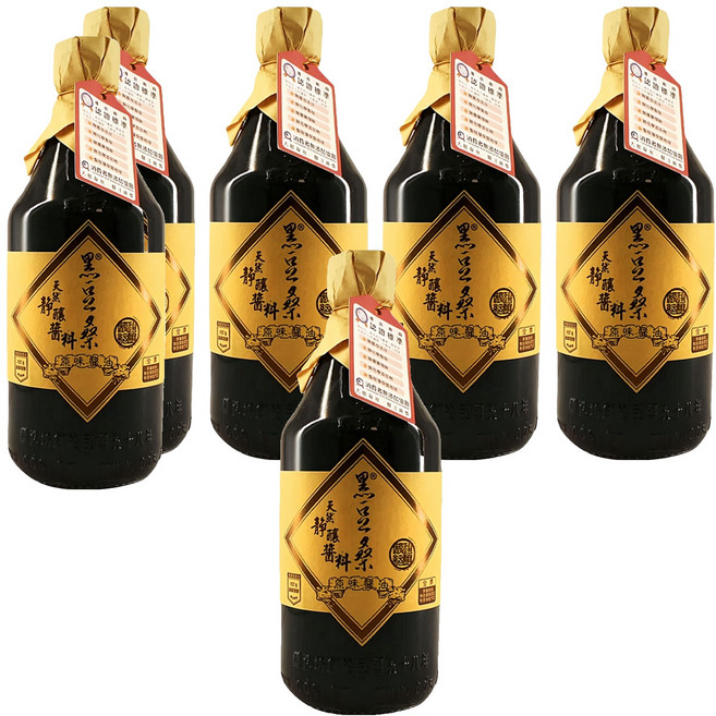 黑豆桑 天然純釀原味醬油 550ml, 6瓶