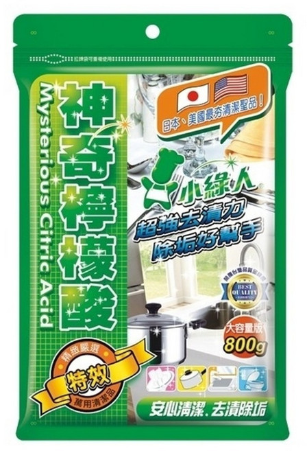 小綠人 檸檬酸, 800g, 1袋