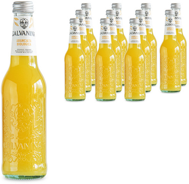 갈바니나 유기농 오렌지 주스, 355ml, 12개