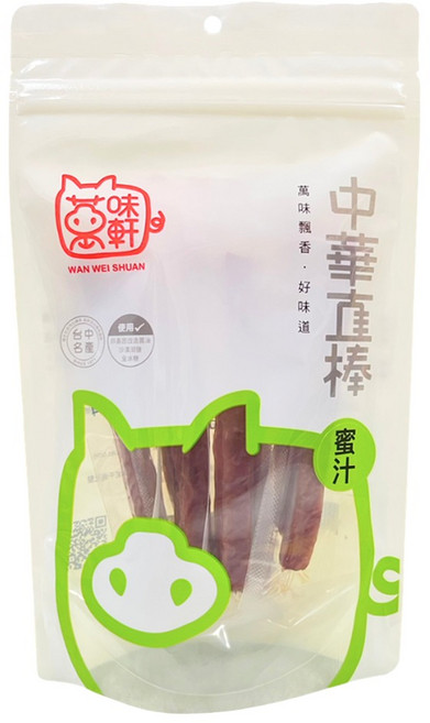 萬味軒 中華直棒蜜汁豬肉乾, 120g, 1袋