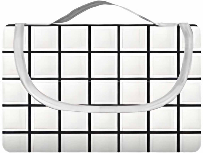 장사부 감성 양면방수 피크닉 매트, 모던화이트