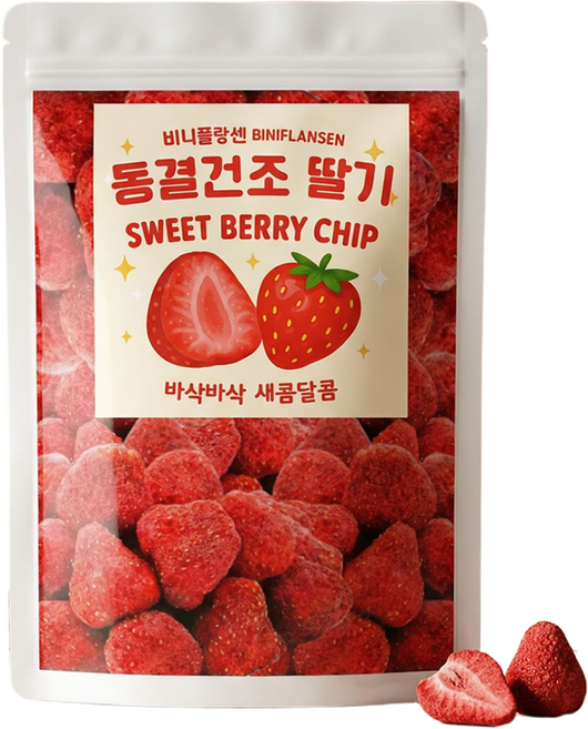 비니플랑센 동결건조 딸기 스윗베리칩, 200g, 1개