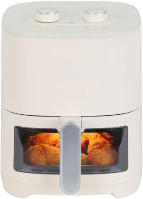 대웅 다이얼식 투명창 에어프라이어 3.5L, DWC-AF350W, 아이보리