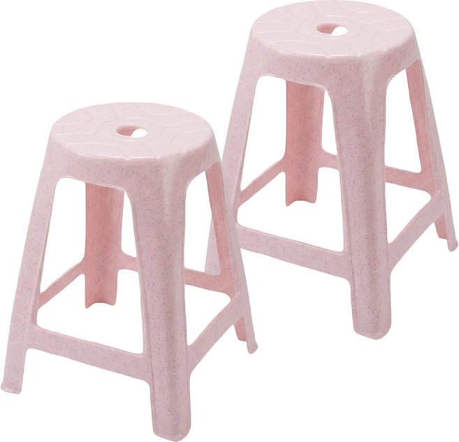 震嶸塑膠 粉彩高椅 塑膠椅 夜市椅 28.5 x 28.5 x 47.5cm 2個, 1組