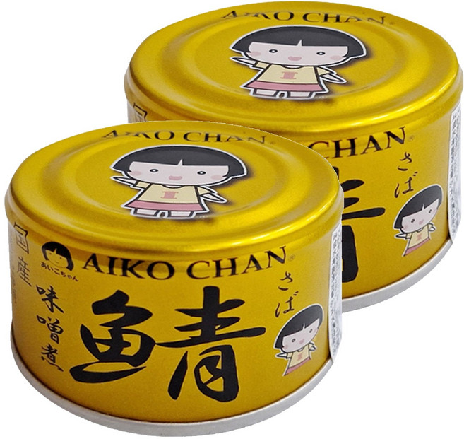 AIKO CHAN 伊藤食品 味噌煮鯖魚罐 金, 150g, 2罐