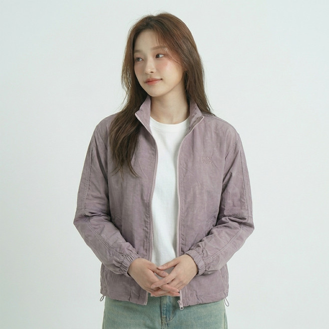 페이퍼먼츠 나노스 셔링 하이넥 바람막이 점퍼 14104