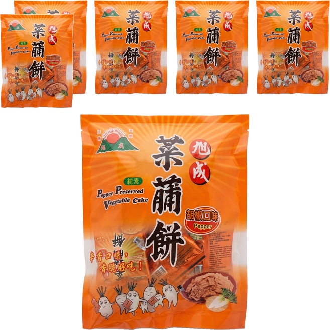 旭成 胡椒菜脯餅, 250g, 6袋
